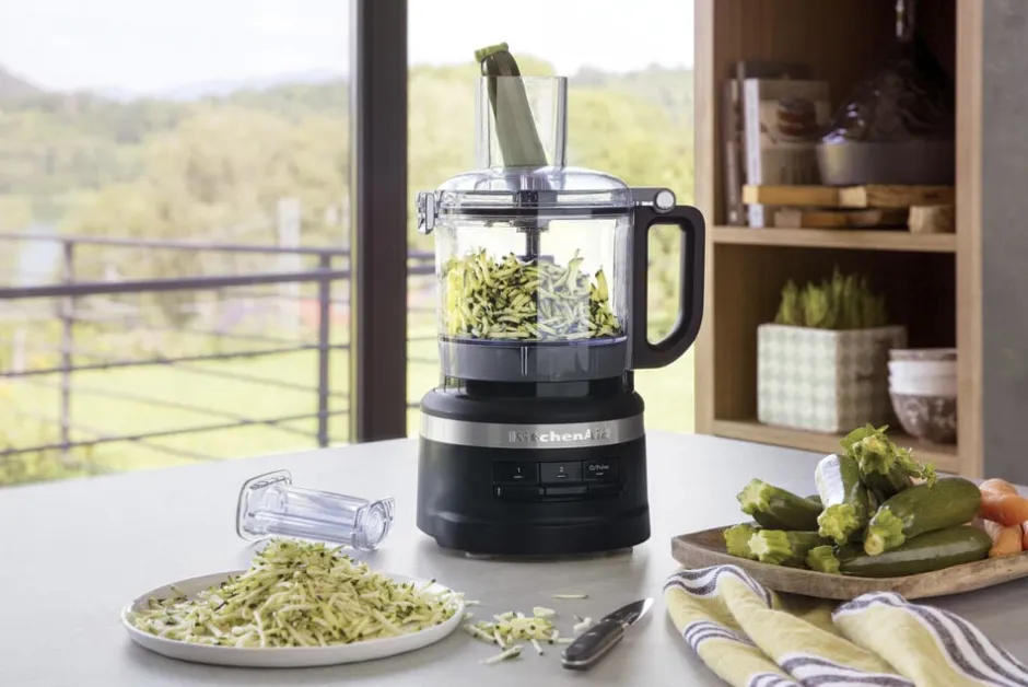 Køkkenmaskiner<KitchenAid 7 Cup foodprocessor mat sort
