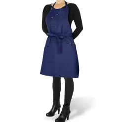 Tekstiler Til Køkkenet<DutchDeluxes 5 Pocket Slim Fit Apron Dark Blue
