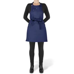 Tekstiler Til Køkkenet<DutchDeluxes 5 Pocket Slim Fit Apron Dark Blue