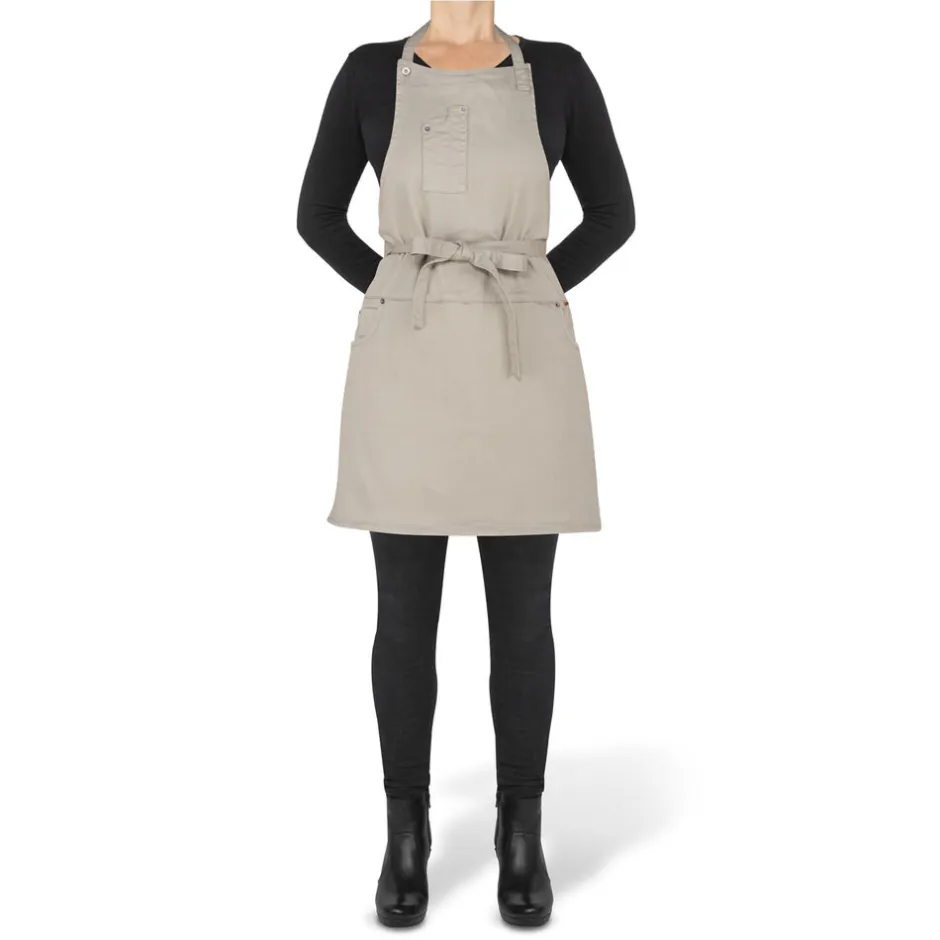 Tekstiler Til Køkkenet<DutchDeluxes 5 Pocket Slim Fit Apron Grey-Green