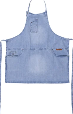 Tekstiler Til Køkkenet<DutchDeluxes 5 Pocket Slim Fit Apron Washed Indigo