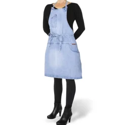 Tekstiler Til Køkkenet<DutchDeluxes 5 Pocket Slim Fit Apron Washed Indigo
