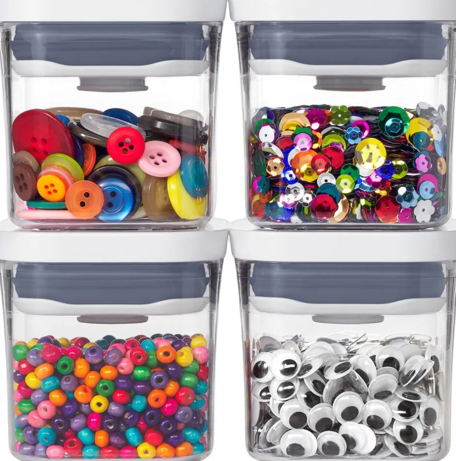 Opbevaring<OXO 4 stk. Mini POP Container sæt