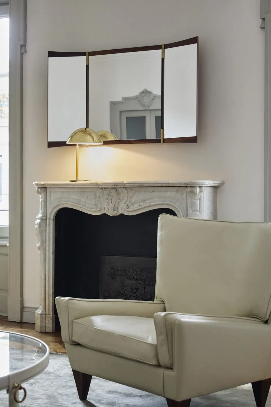 Bordlamper<Gubi 9209 Table Lamp Base: Brass, Shade: Polished Brass
