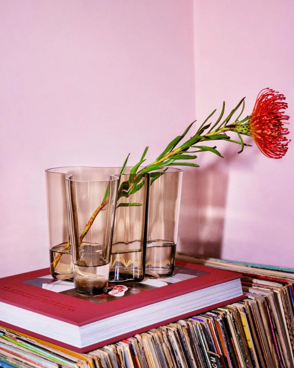Vaser & Urtepotteskjulere<Iittala Aalto vase 140mm linen wm