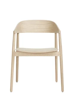 Møbler<Andersen - Furniture AC2 armchair Oak white pigm. lacquer veneer seat