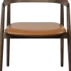 Møbler<Andersen - Furniture AC2 armchair, Smoked oak, Leather Cognac