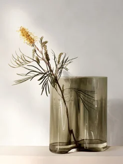 Vaser & Urtepotteskjulere<Audo Copenhagen Aer Vase, 33, Smoke