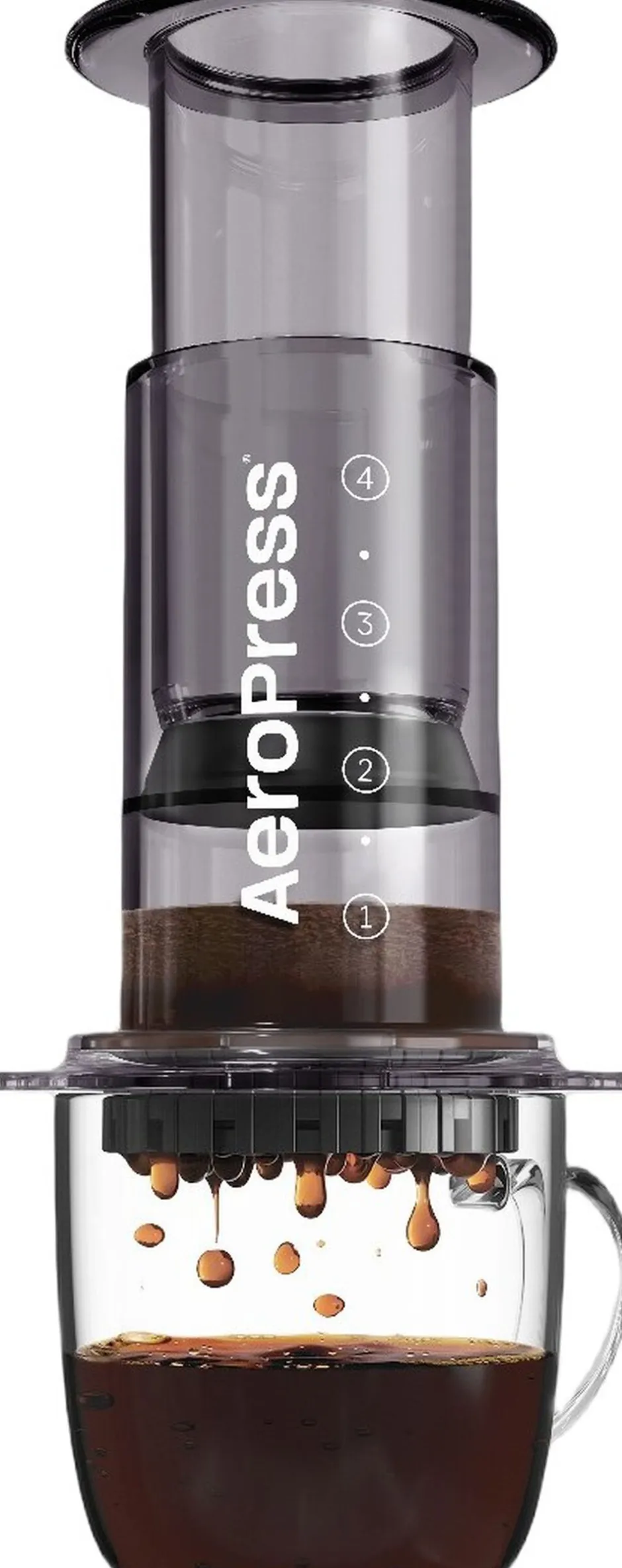 Kaffe & Te<Aeropress Clear Colors Black Coffee Press