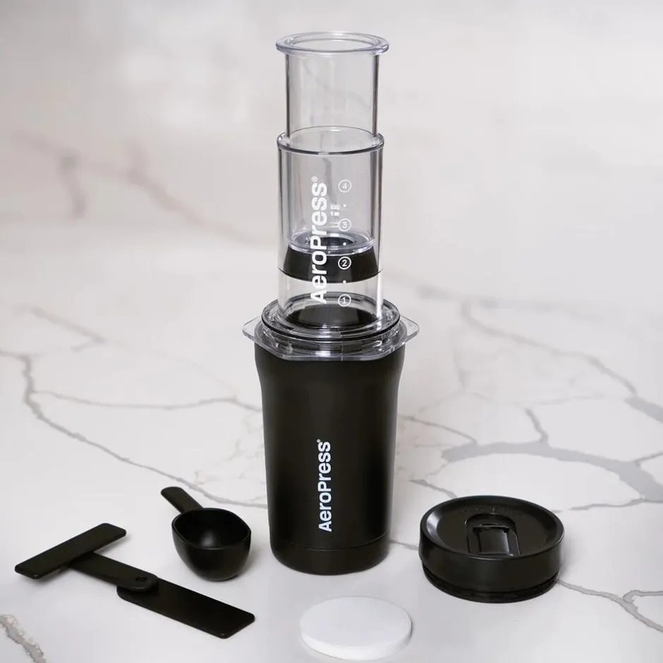 Kaffe & Te<Aeropress Go Plus Travel Coffee Press Black