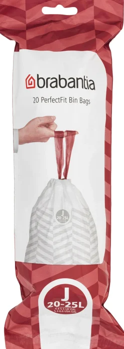 Skraldespande<Brabantia Affaldspose J 20 - 25 Ltr 20 stk