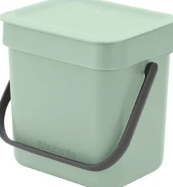 Skraldespande<Brabantia Affaldsspand m/låg sort. kon. 3 ltr