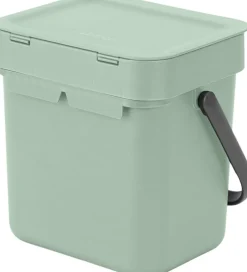 Skraldespande<Brabantia Affaldsspand m/låg sort. kon. 3 ltr