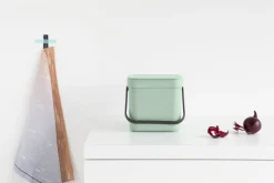 Skraldespande<Brabantia Affaldsspand m/låg sort. kon. 3 ltr