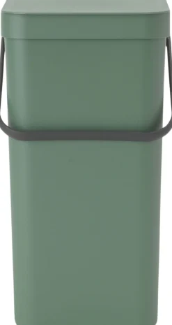 Skraldespande<Brabantia Affaldsspand m/låg sort. kon. 16 lt