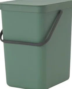 Skraldespande<Brabantia Affaldsspand m/låg sort. kon 25 ltr.