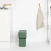 Skraldespande<Brabantia Affaldsspand m/låg sort.kon. 12 ltr