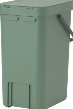 Skraldespande<Brabantia Affaldsspand m/låg sort.kon. 12 ltr