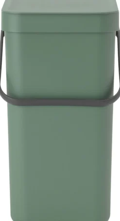 Skraldespande<Brabantia Affaldsspand m/låg sort.kon. 12 ltr