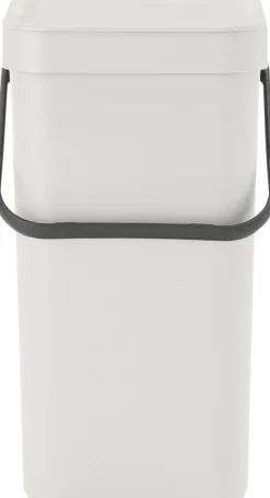Skraldespande<Brabantia Affaldsspand m/låg sort.kon. 12 ltr