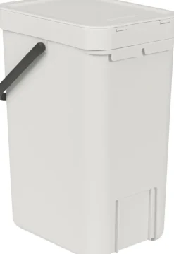 Skraldespande<Brabantia Affaldsspand m/låg sort.kon. 12 ltr