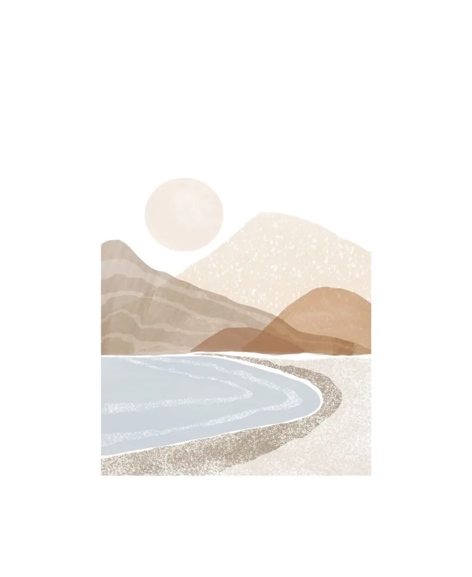 Plakater & Rammer<Poster & Frame Affordable Art Prints x Melloi Art Prints - Beach Sunset Art Flerfarvet