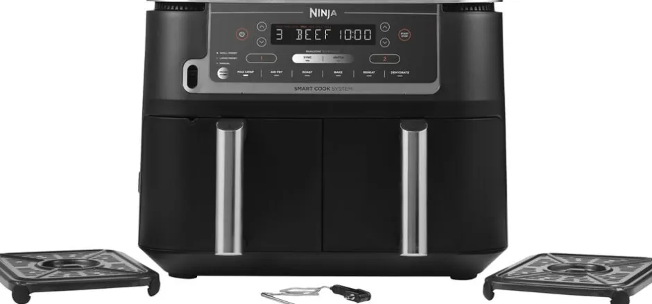 Køkkenmaskiner<Ninja Airfryer MAX Dual Zone 2470W 9. 5 L + TEMP