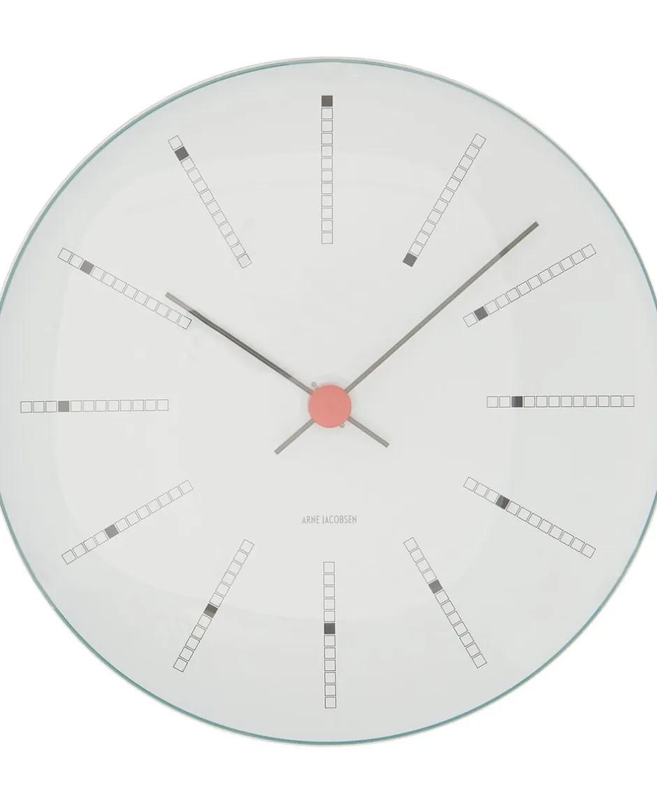 Ure & Vejrstationer<Arne Jacobsen Clocks AJ bankers væg-ur 21 cm.