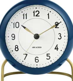 Ure & Vejrstationer<Arne Jacobsen Clocks AJ Station watch Navy Blue Ø11 cm