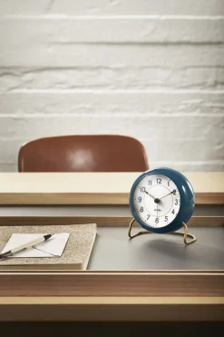 Ure & Vejrstationer<Arne Jacobsen Clocks AJ Station watch Navy Blue Ø11 cm