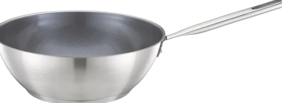 Gryder & Pander<Fiskars All Steel wok 28 cm u/låg