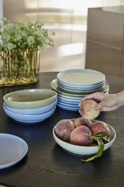 Tallerkener<Hübsch Amare Frokosttallerken Lyseblå