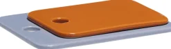 Tallerkener<Hübsch Amare Smørplatter Lyseblå/Orange sæt af 2