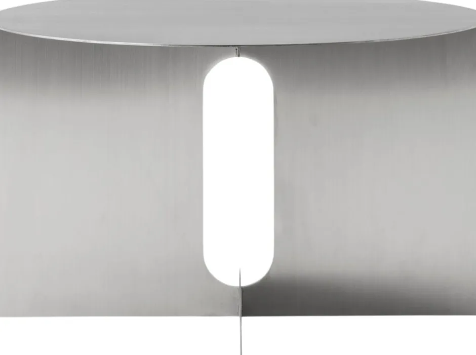 Møbler<Audo Copenhagen Androgyne Side Table, H38, Steel Base, Brushed Steel