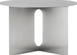 Møbler<Audo Copenhagen Androgyne Side Table, H38, Steel Base, Brushed Steel