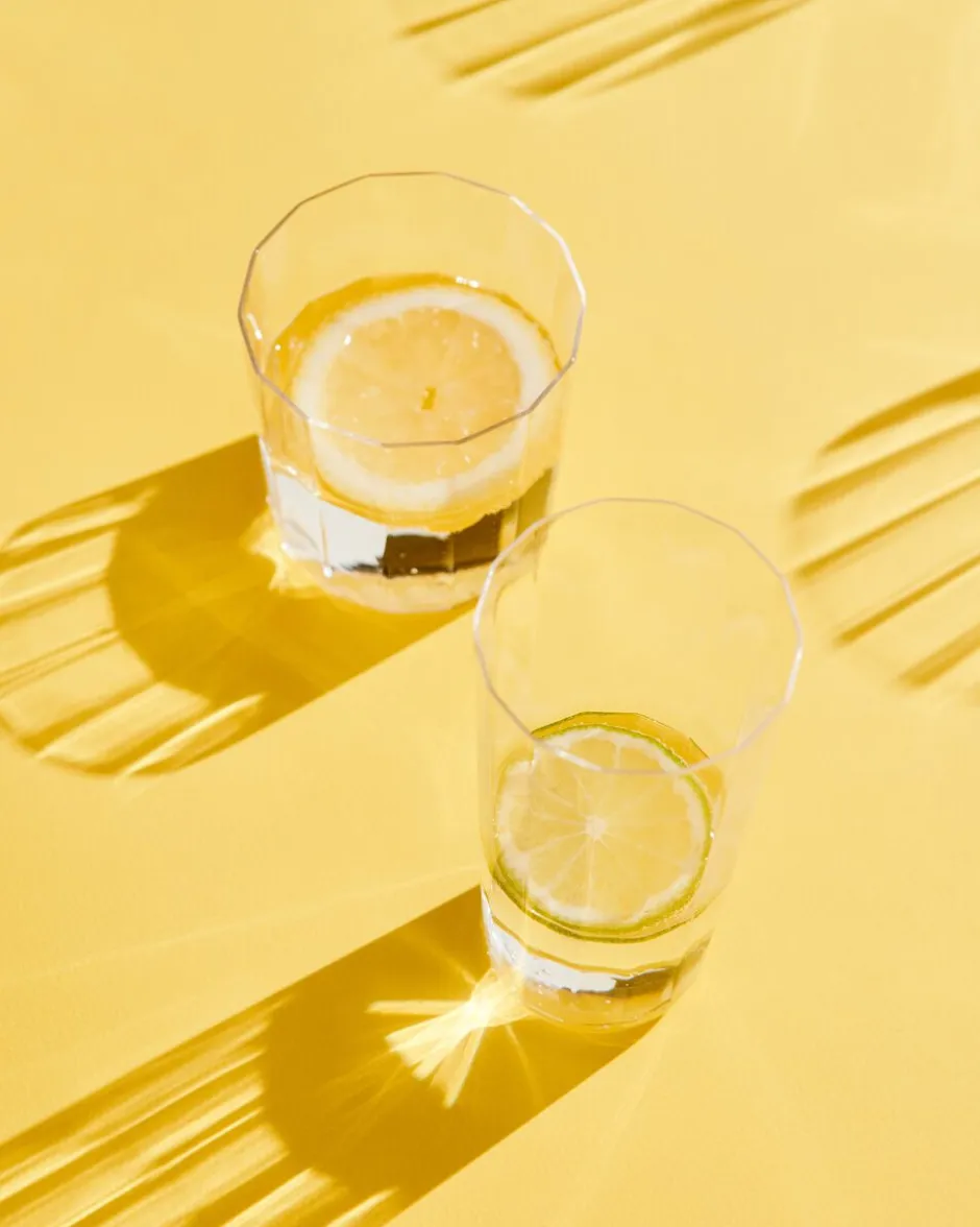 Glas<Hay Angle Glass-Set of 4 Wide H7,5-Clear