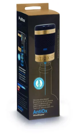 Bar & Vin<PULLTEX AntiOx Champagne stopper guld