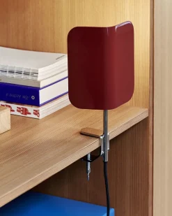 Bordlamper<Hay Apex Clip Lamp Maroon red
