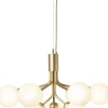 Pendler<Nuura Apiales 9, brushed brass / opal