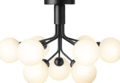 Loftlamper<Nuura Apiales 9 Ceiling Satin black / opal