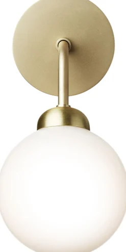 Væglamper<Nuura Apiales Wall, brushed brass / opal
