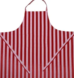Tekstiler Til Køkkenet|Juletekstiler<Magasin du Nord Collection Apron 105x100 cm Birk - Stripe dark red