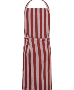 Tekstiler Til Køkkenet|Juletekstiler<Magasin du Nord Collection Apron 105x100 cm Birk - Stripe dark red