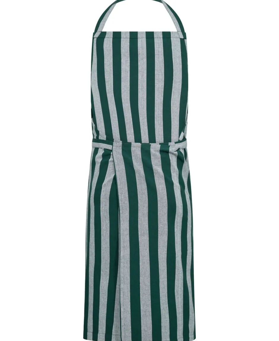 Tekstiler Til Køkkenet<Magasin du Nord Collection Apron 105x100 cm Birk - Stripe dark green
