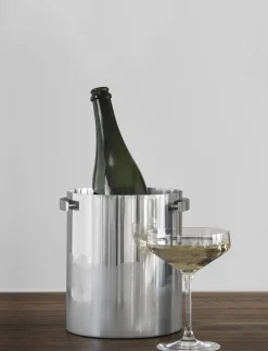Bar & Vin<Stelton Arne Jacobsen champagne køler steel