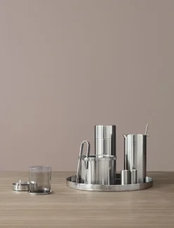 Tilbehør Til Bordet<Stelton Arne Jacobsen serveringsbakke Ø 33,5 cm steel