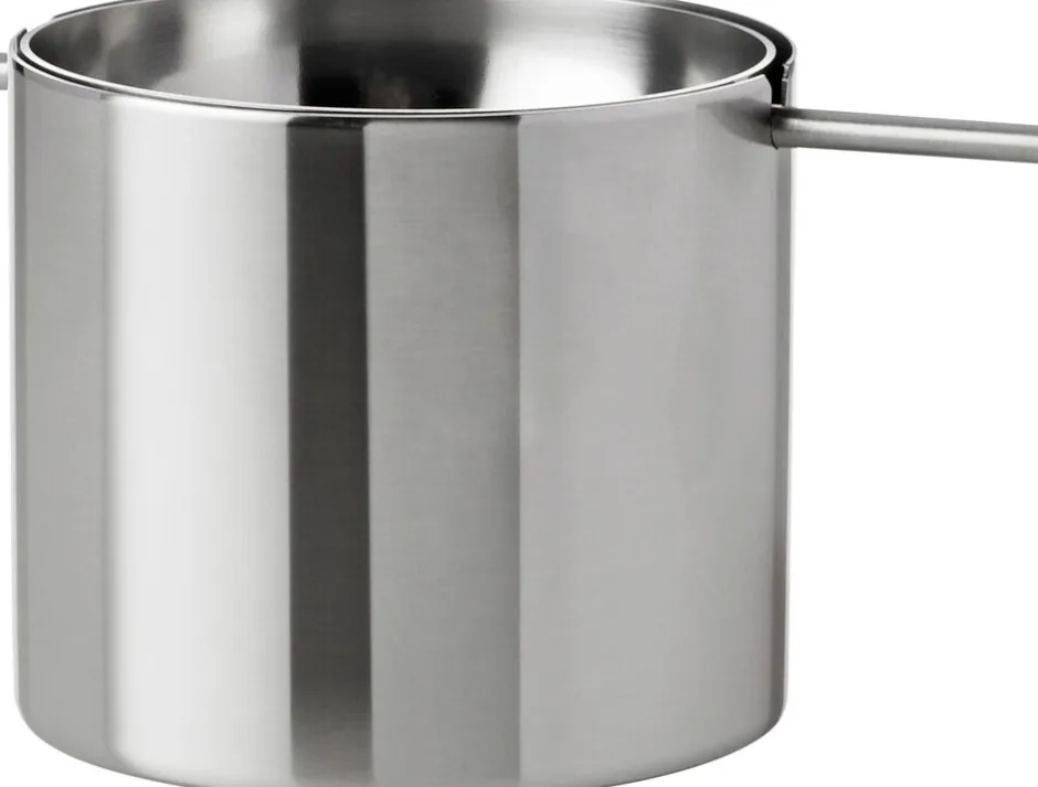 Kontorartikler<Stelton Arne Jacobsen vippeaskebæger H 6,5 cm steel