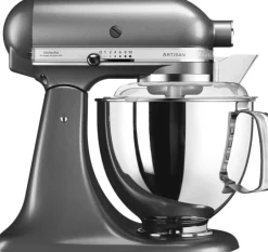 Køkkenmaskiner<KitchenAid Artisan røremaskine 4,8 l – inkl. ekstra tilbehør Medalion silver