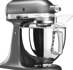 Køkkenmaskiner<KitchenAid Artisan røremaskine 4,8 l – inkl. ekstra tilbehør Medalion silver