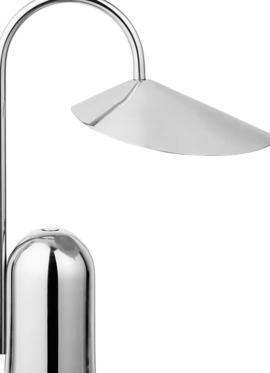 Trådløse Lamper<Ferm Living Arum Portable Lamp - Stainless Steel
